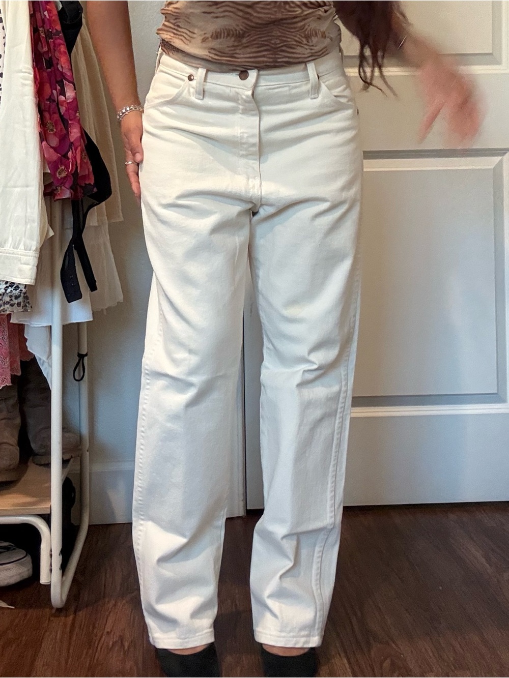 Cream wrangler Jeans